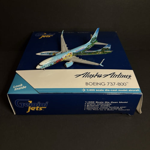 GeminiJets 1:400 Alaska Airlines Boeing 737-800 Spirit Islands N560AS GJASA1358
