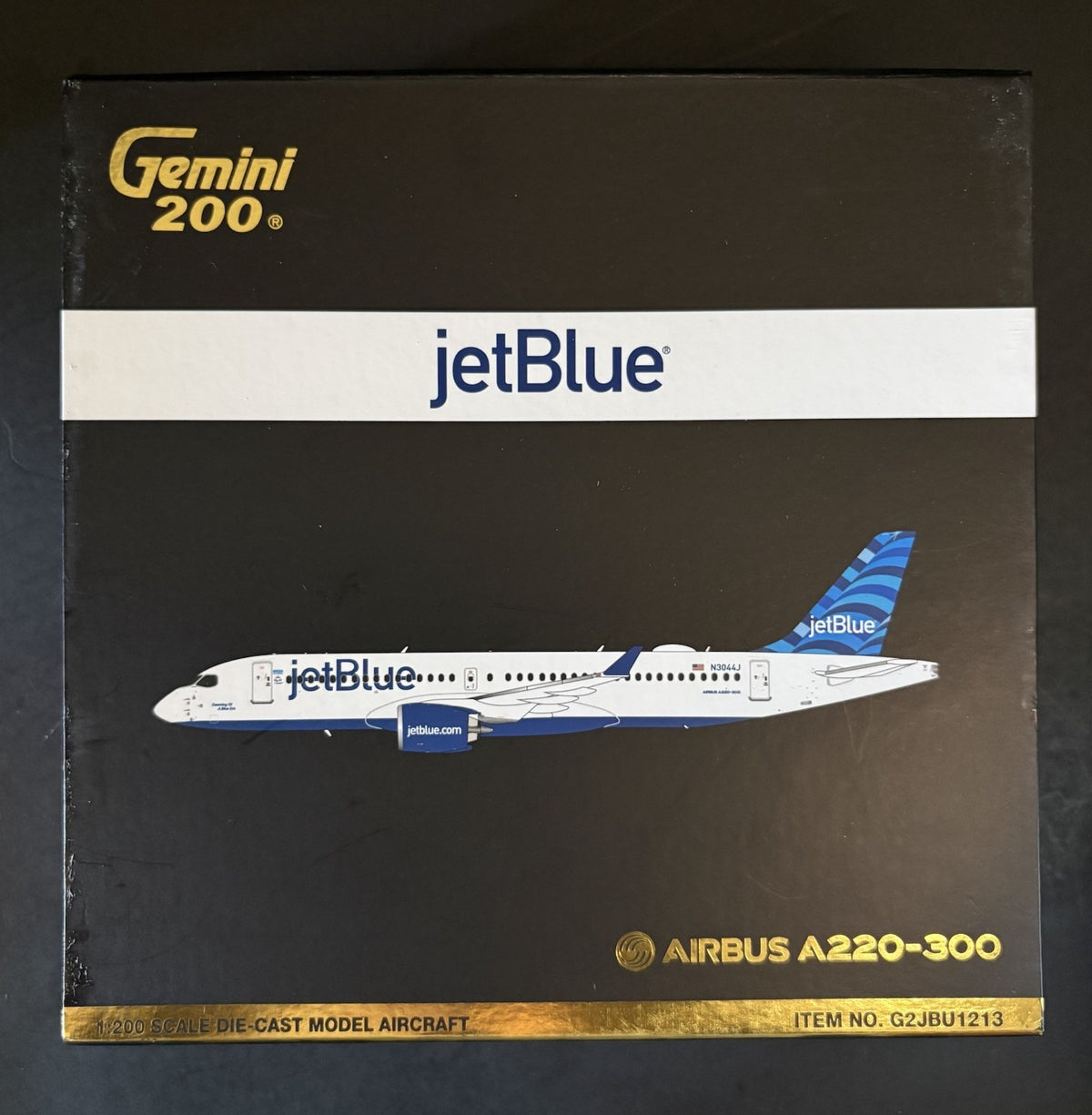 GeminiJets 1:200 JetBlue Airways Airbus A220-300 N3044J G2JBU1213 Scale Model