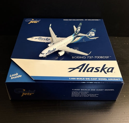 GeminiJets 1:400 Alaska Airlines Boeing 737-700BDSF N627AS GJASA2028 Airplane