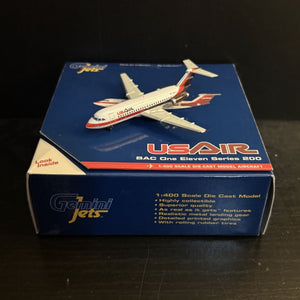 GeminiJets 1:400 US Air BAC One-Eleven 200 1-11 N1127J GJUSA204 Scale Model