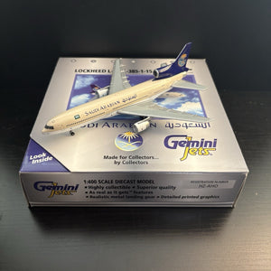 GeminiJets 1:400 Saudi Arabian Airlines Lockheed L-1011 HZ-AHO GJSVA166 Model