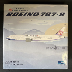 SQ Wings 1:200 China Airlines Boeing 787-9 Dreamliner B-18811 L2292 Scale Model