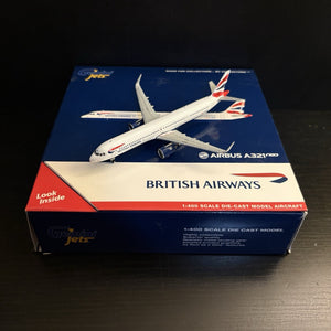 GeminiJets 1:400 British Airways Airbus A321neo G-NEOP GJBAW1836 Scale Model