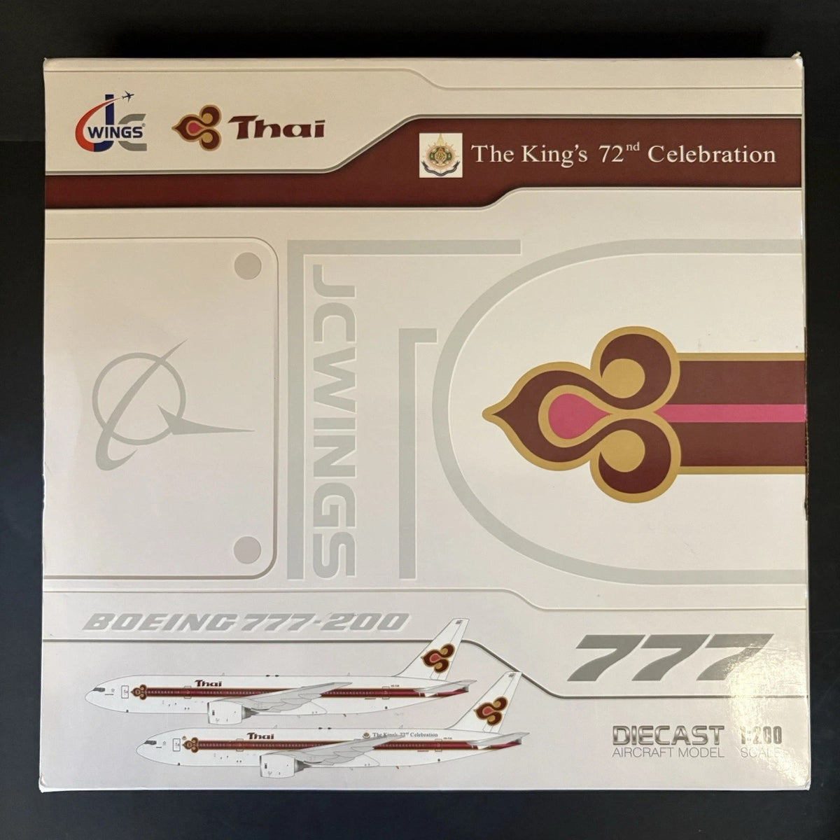 JC Wings 1:200 Thai Airways Boeing 777-200 Old Livery King’s 72nd HS-TJB XX20055