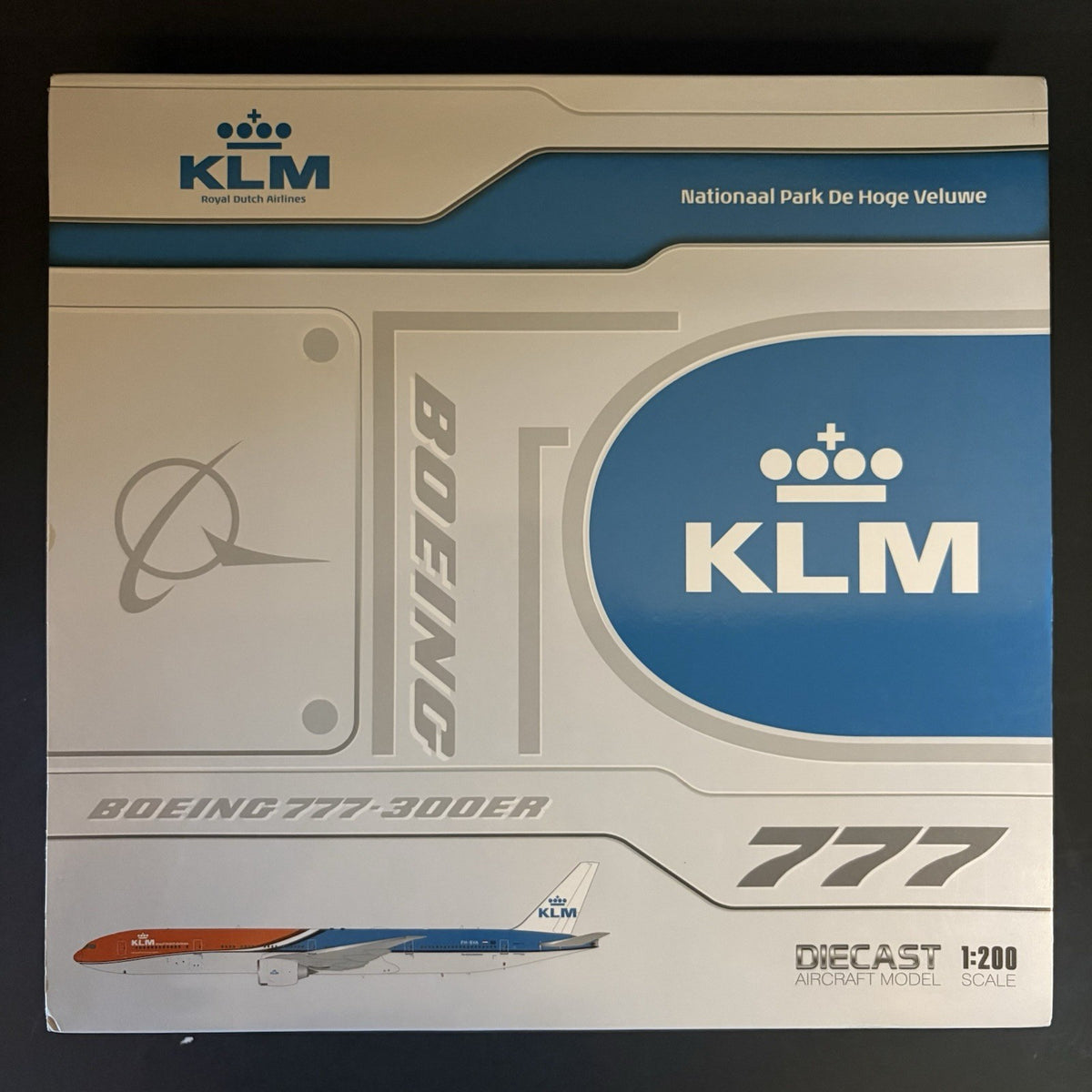 JC Wings 1:200 KLM Royal Dutch Airlines Boeing 777-300ER PH-BVA XX20449 Orange