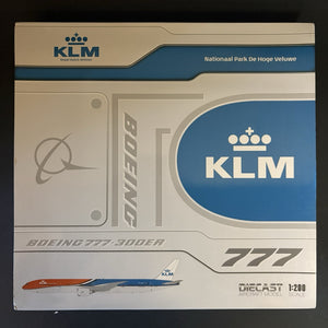 JC Wings 1:200 KLM Royal Dutch Airlines Boeing 777-300ER PH-BVA XX20449 Orange