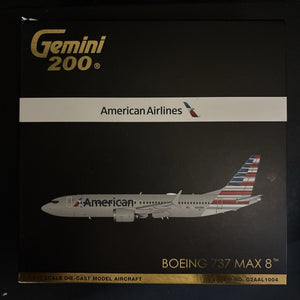 GeminiJets 1:200 American Airlines Boeing 737 MAX 8 N324RN G2AAL1004 Scale Model