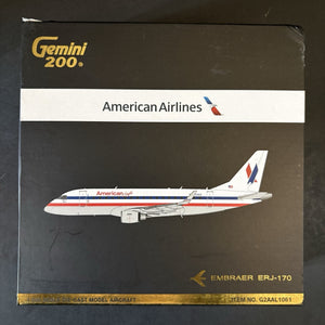GeminiJets 1:200 American Eagle Embraer ERJ-170 N760MQ G2AAL1061 Scale Model
