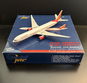 GeminiJets Air India Boeing 777-300ER 1:400 VT-ALJ GJAIC845 Scale Model Airplane