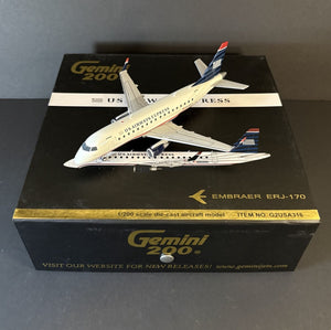 GeminiJets 1:200 US Airways Express Embraer ERJ-170 N803MD G2USA316 Scale Model