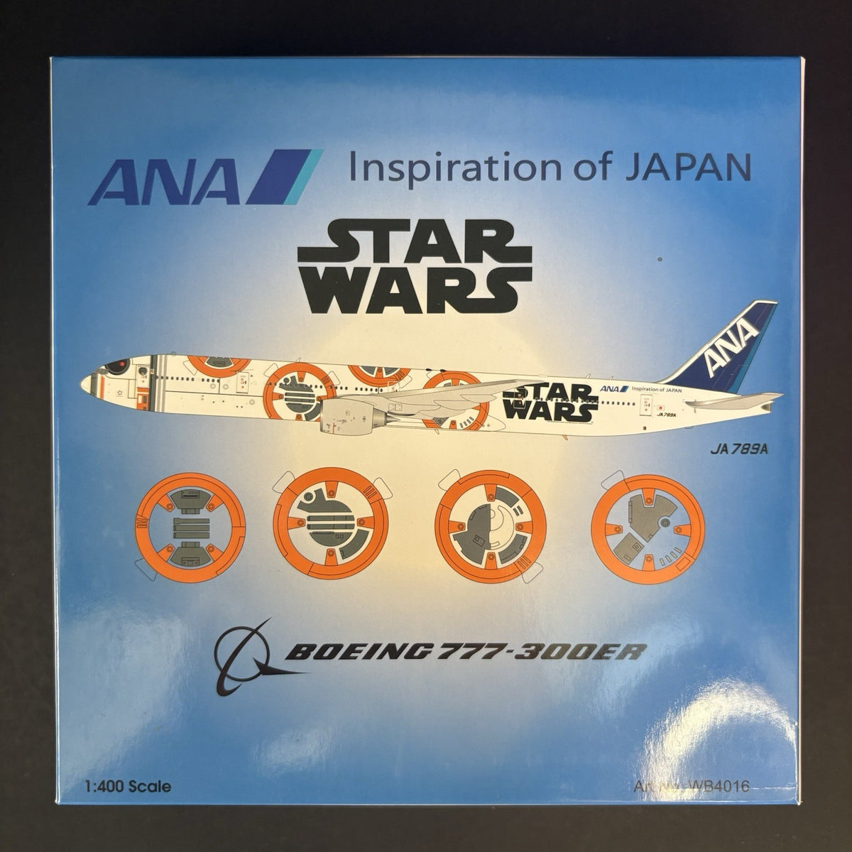 Aviation400 1:400 ANA Boeing 777-300ER JA789A WB4016 All Nippon Airways Model