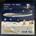 SQ Wings 1:200 ANA All Nippon Airways Boeing 747-400D JA8961 Snoopy L2021 Model