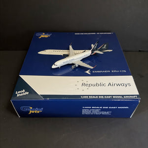 GeminiJets 1:400 Republic Airlines Embraer ERJ-175 N402YX GJRPA2086 Scale Model
