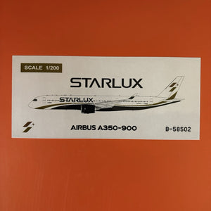 JC Wings 1:200 Starlux Airlines Airbus A350-900XWB B-58502 EW2359007A Flaps Down
