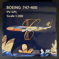 SQ Wings 1:200 Singapore Airlines Boeing 747-400 9V-SPL L2002 Diecast Model