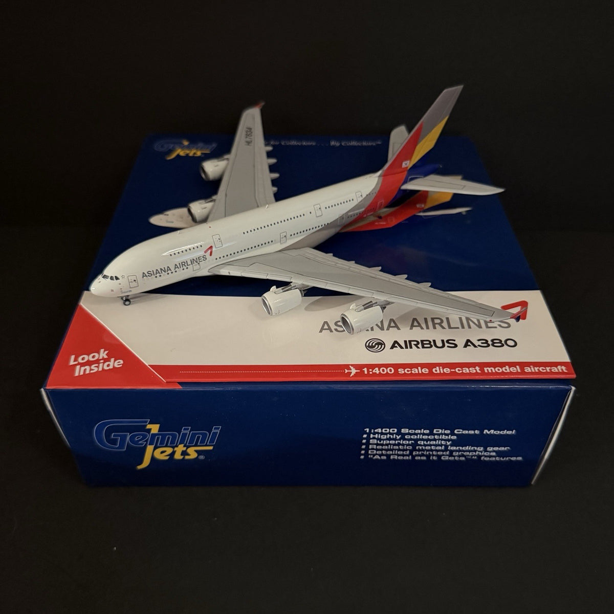 GeminiJets 1:400 Asiana Airlines Airbus A380-800 HL7634 GJAAR1642 Scale Model