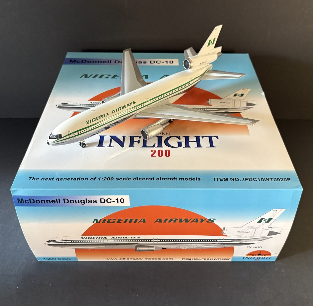 Inflight 200 1:200 Nigeria Airways McDonnell Douglas DC-10 5N-ANN IFDC10WT0920P