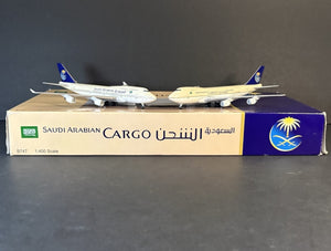 BigBird400 Saudi Arabian Boeing 747-400 HZ-AIY 747-200F HZ-AIU Twin Pack RARE