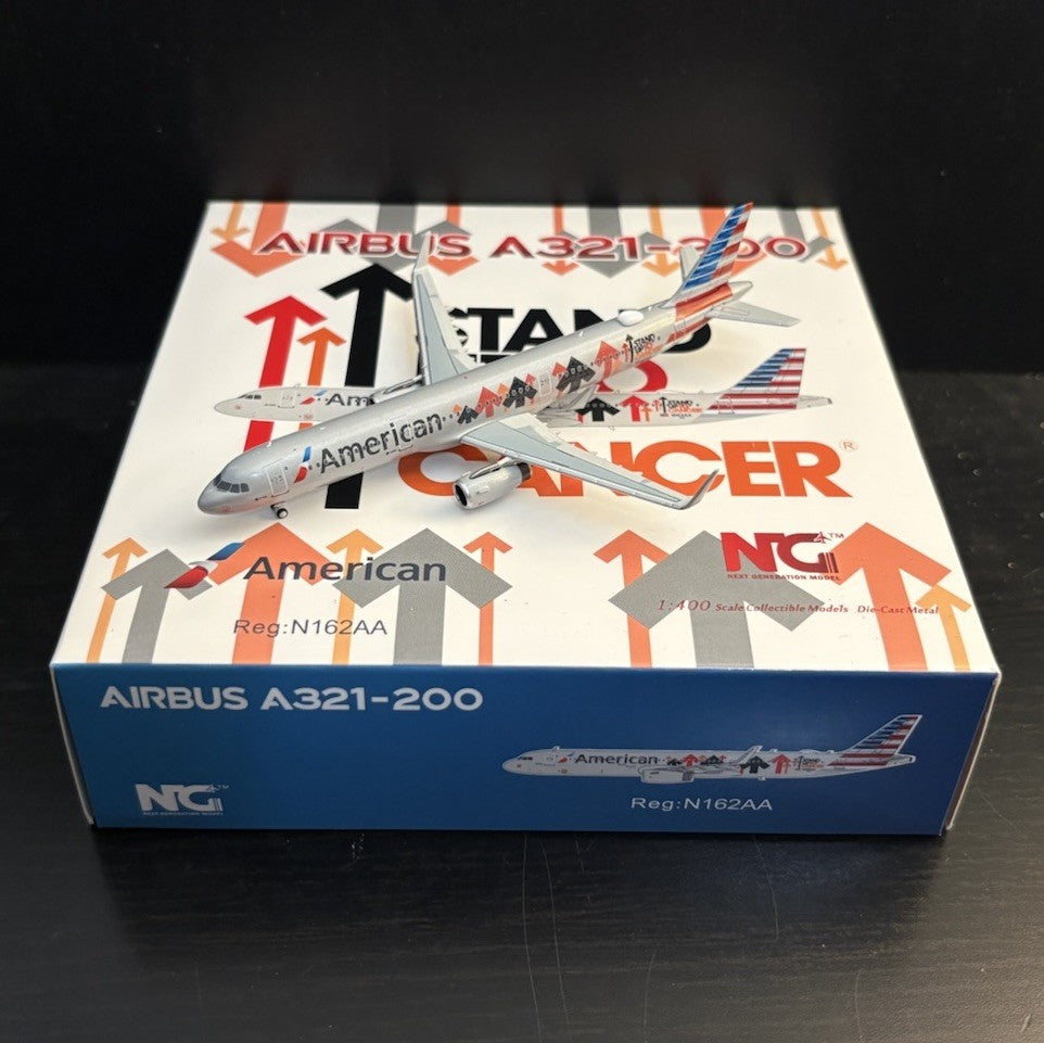 NG Models 1:400 American Airlines Airbus A321 Stand Up To Cancer N162AA 13003