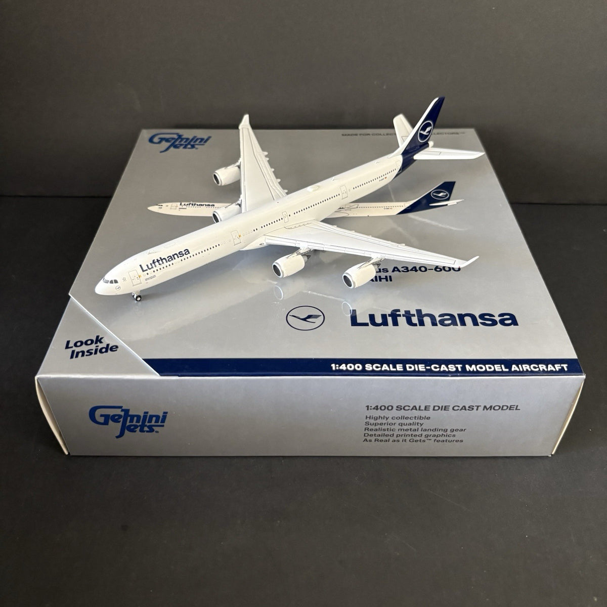 GeminiJets 1:400 Lufthansa Airbus A340-600 D-AIHI GJDLH1830 Diecast Scale Model