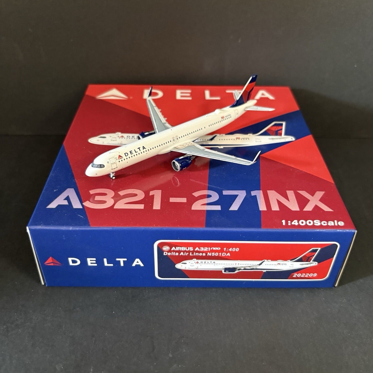 Panda Models 1:400 Delta Air Lines Airbus A321neo N501DA 202209 Diecast Scale