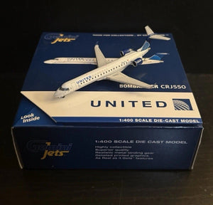 GeminiJets 1:400 United Connection Bombardier CRJ550 N504GJ Evo Blue GJUAL1900