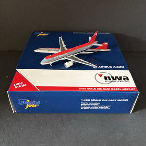 GeminiJets 1:400 Northwest Airlines Airbus A320 N365NW GJNWA371 Scale Model