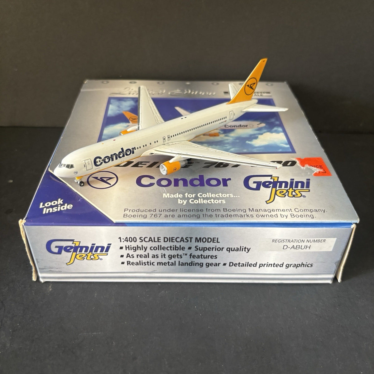 GeminiJets 1:400 Condor Boeing 767-300 D-ABUH GJCFG211 Scale Model Diecast Plane