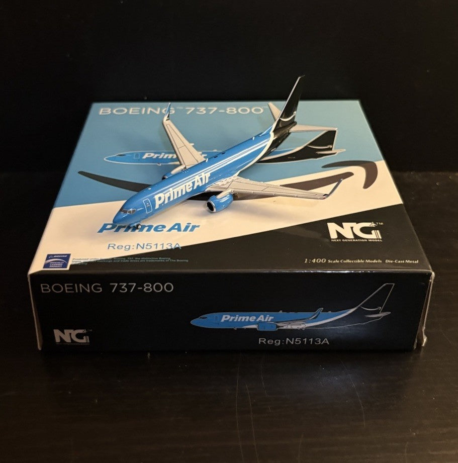 NG Models 1:400 Prime Air Boeing 737-800 N5113A 58040 Amazon Scale Model Diecast