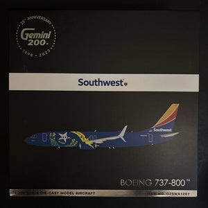 GeminiJets 1:200 Southwest Airlines Boeing 737-800 N8646B G2SWA1267 Scale Model