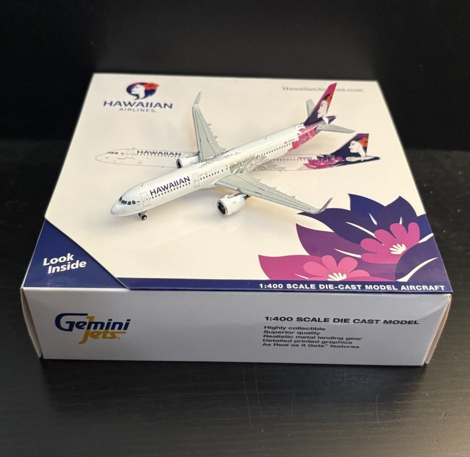 GeminiJets 1:400 Hawaiian Airlines Airbus A321neo N205HA GJHAL2011 Scale Model