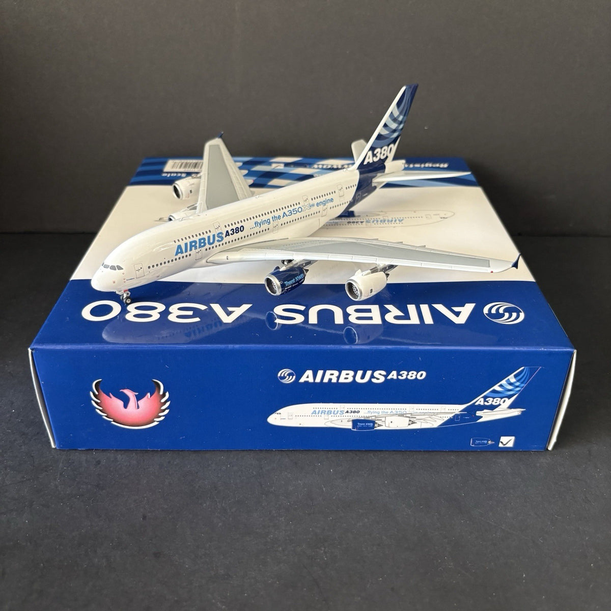 Phoenix Model 1:400 Airbus A380-800 F-WWOW PH411253 “Flying the A350XWB Engine”
