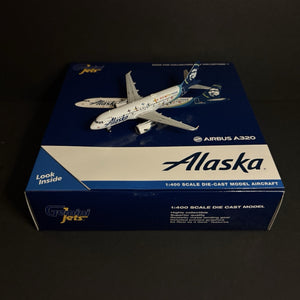 GeminiJets 1:400 Alaska Airlines Airbus A320 N854VA Pride GJASA2042 Scale Model