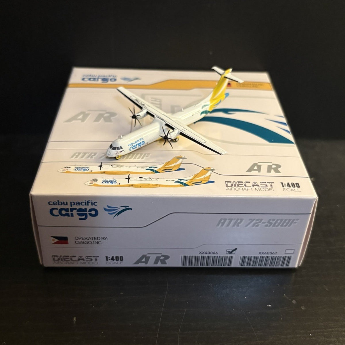 JC Wings 1:400 Cebu Pacific Cargo ATR72-500F RP-C7252 XX40066 Scale Model Plane