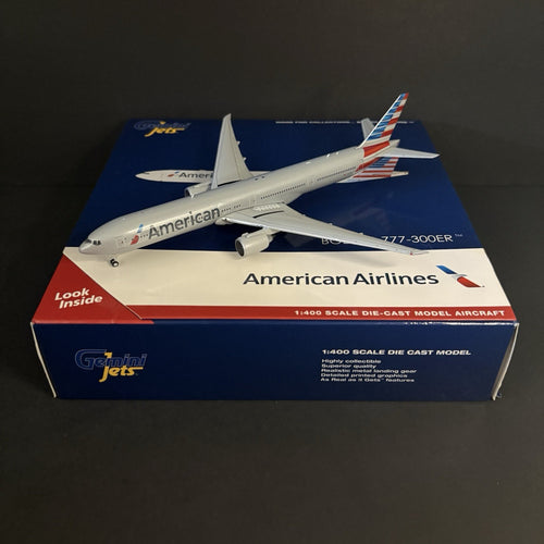 GeminiJets 1:400 American Airlines Boeing 777-300ER N735AT GJAAL1865 Scale Model
