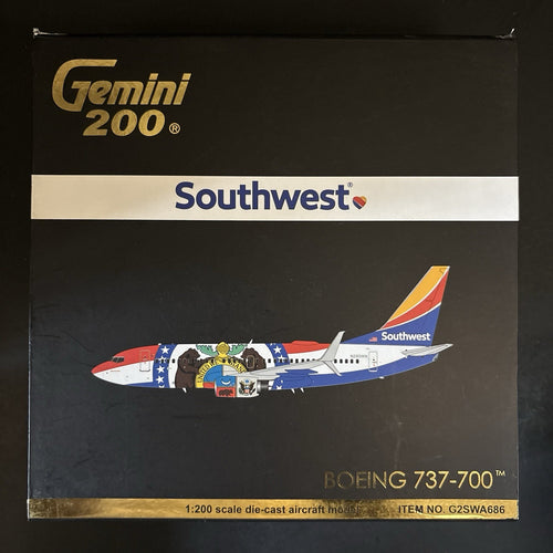 GeminiJets 1:200 Southwest Airlines Boeing 737-700 Missouri One N280WN G2SWA686