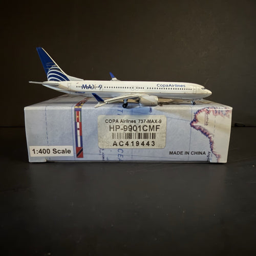 Aeroclassics 1:400 Copa Airlines Boeing 737 MAX 9 HP-9901CMP AC419443 Model