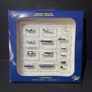 GeminiJets 1:400 14-Piece Ground Accessories Set Airport GSE Scale GJARPTSETA