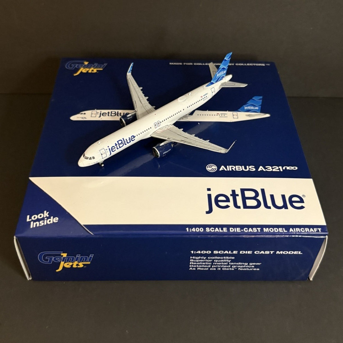 GeminiJets 1:400 JetBlue Airbus A321neo N4058J GJJBU2070 Scale Model Diecast