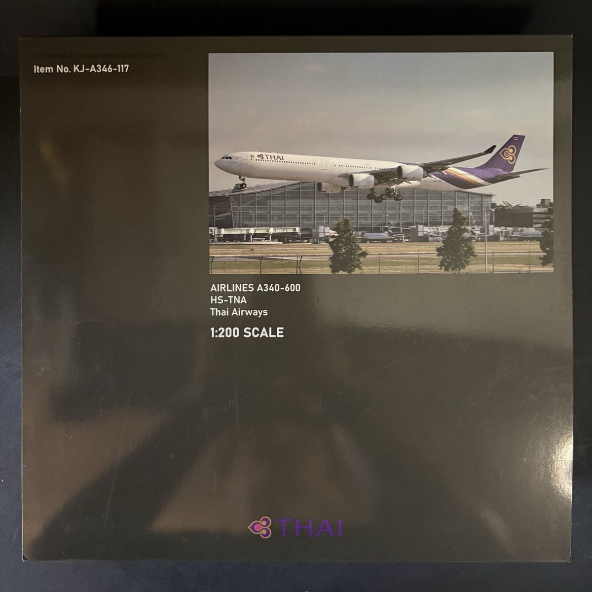 KJ Models 1:200 Thai Airways Airbus A340-600 HS-TNA KJ-A346-117 Scale Diecast