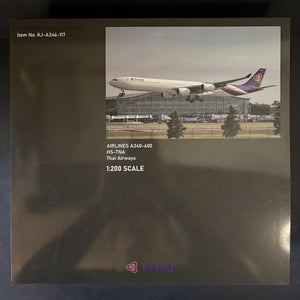 KJ Models 1:200 Thai Airways Airbus A340-600 HS-TNA KJ-A346-117 Scale Diecast