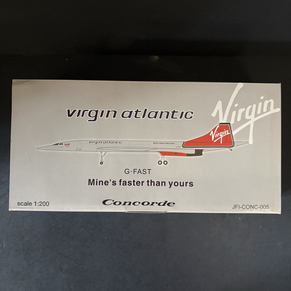 JFOX 1:200 Virgin Atlantic Concorde G-FAST JFI-CONC-005 Diecast Scale Model