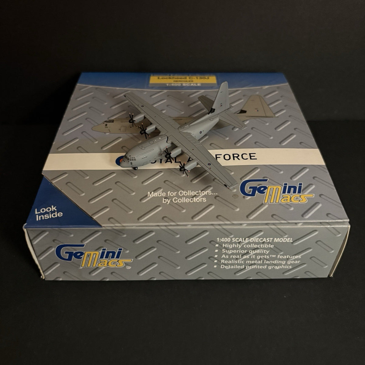 GeminiJets 1:400 Royal Air Force Lockheed C-130J Hercules GMRAF078 Scale Model
