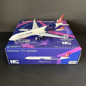 NG Models 1:400 Turkish Airlines Boeing 777-300ER UEFA Champions Lg TC-LJJ 73031