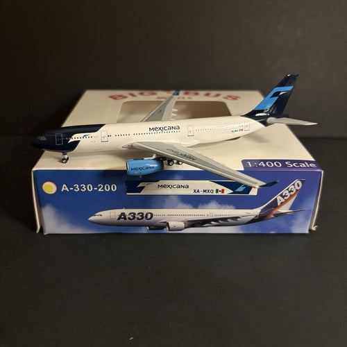 Aeroclassics 1:400 Mexicana Airbus A330-200 XA-MXQ ACXAMXQ Scale Model Diecast