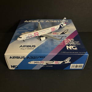 NG Models 1:400 Airbus A321neo Can’t Wait To Get You On Board F-WWAB 13090 Scale