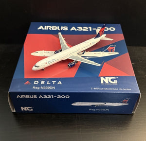 NG Models 1:400 Delta Air Lines Airbus A321-200 N339DN 13017 Scale Airplane RARE