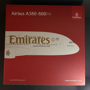GeminiJets 1:200 Emirates Airbus A380 A6-EUC EXPO 2020 G2UAE772 Scale Model
