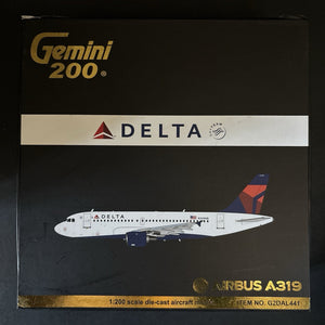 GeminiJets 1:200 Delta Air Lines Airbus A319 N349NB G2DAL441 Diecast Scale Model