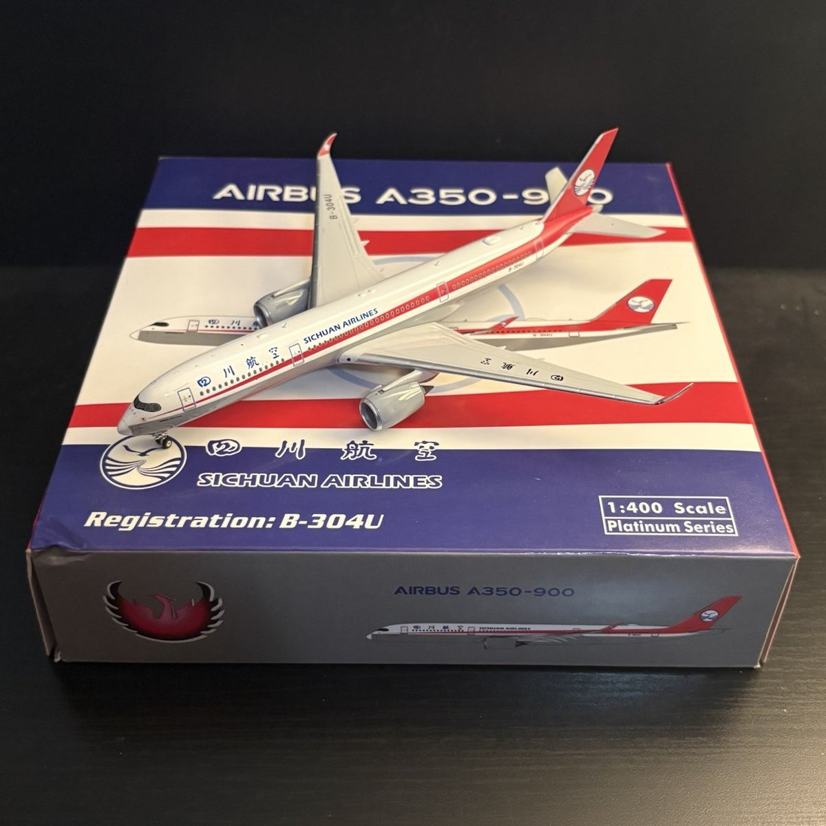 Phoenix Model 1:400 Sichuan Airlines Airbus A350-900 B-304U PH4CSC1897 Diecast